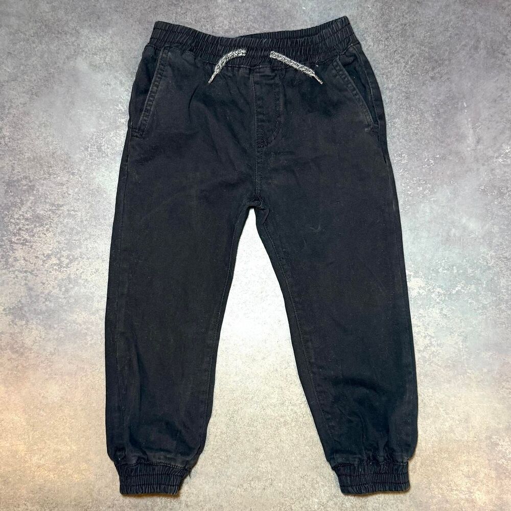 Volcom Boys Jogger Pants 4T | Black Drawstring Waist | Utility Style | NWOT